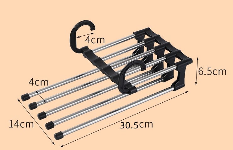 5-in-1 Space Saver Hangers – Maximize Closet Space Instantly