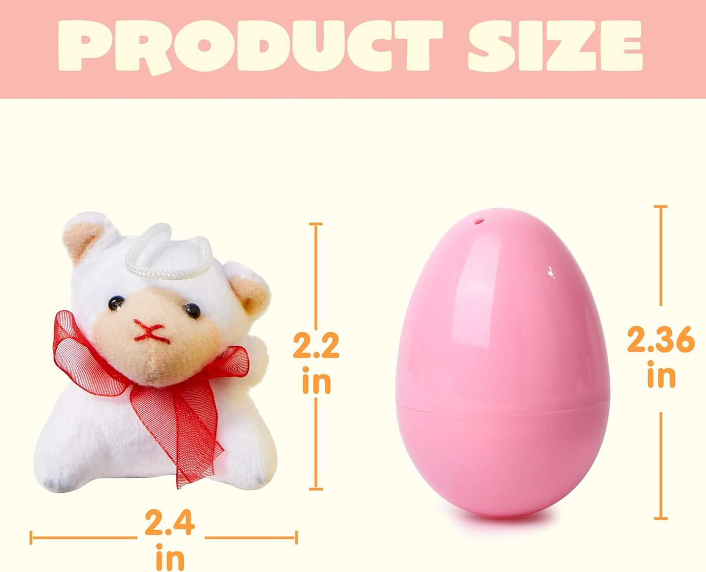 Easter Surprise Eggs: 12-Pack Hidden Plush Animal Toys