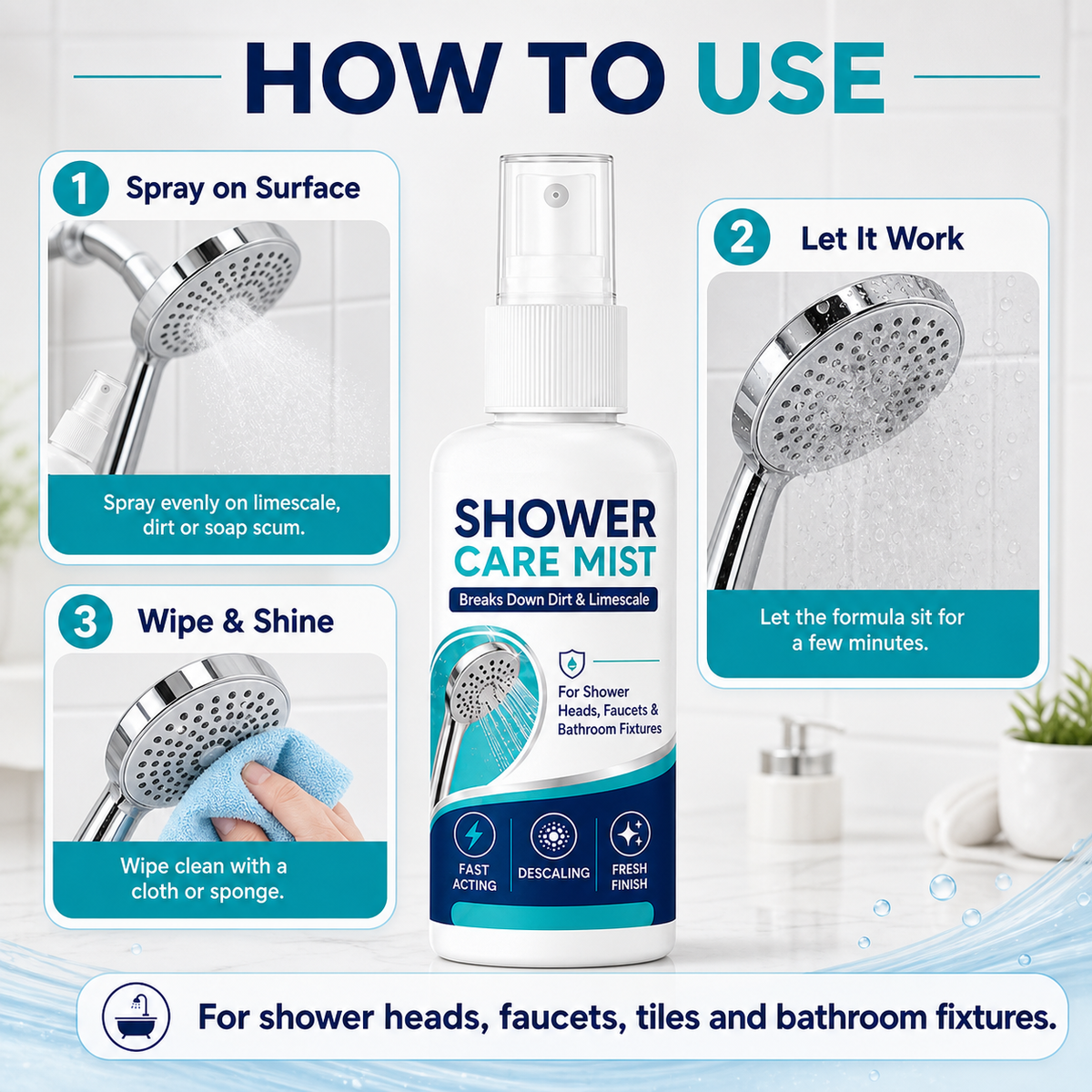 Hard Water Buildup & Limescale Remover Spray