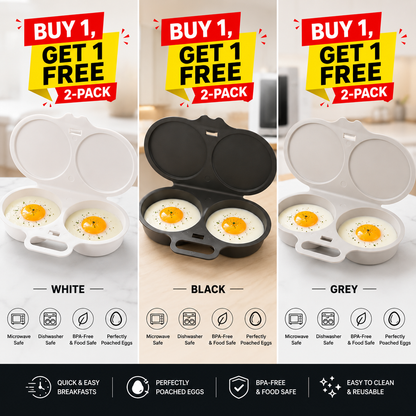 2 EGGS. 60 SECONDS. ZERO PAN.