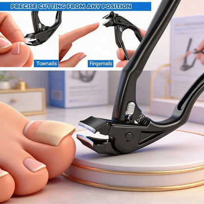 ✂️ Black Curved Nail Clipper — Cuts Thick & Fungal Nails With Half the Effort