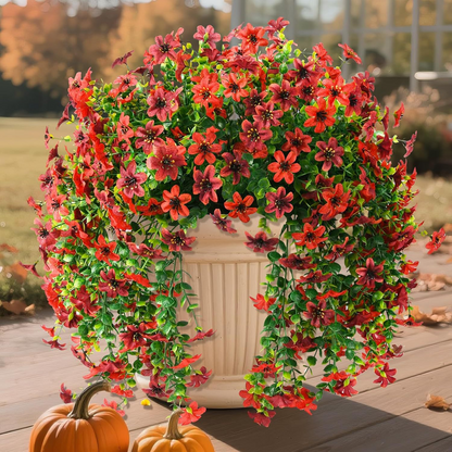 UV Resistant Artificial Hanging Flowers – Lifelike Outdoor Spring Decor