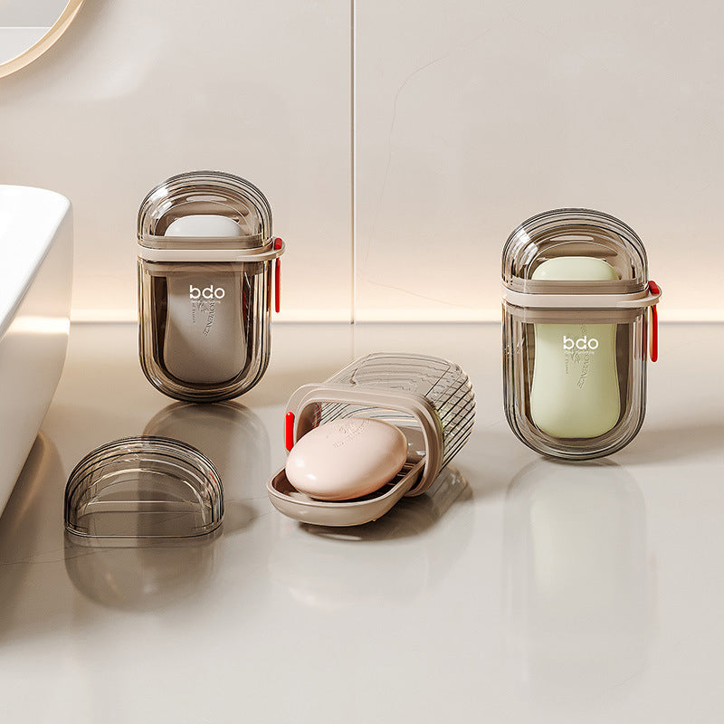 3-in-1 Portable Travel Soap Box: Secure-Seal Leakproof Design with Advanced Removable Drainage System
