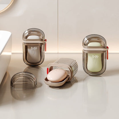 3-in-1 Portable Travel Soap Box: Secure-Seal Leakproof Design with Advanced Removable Drainage System