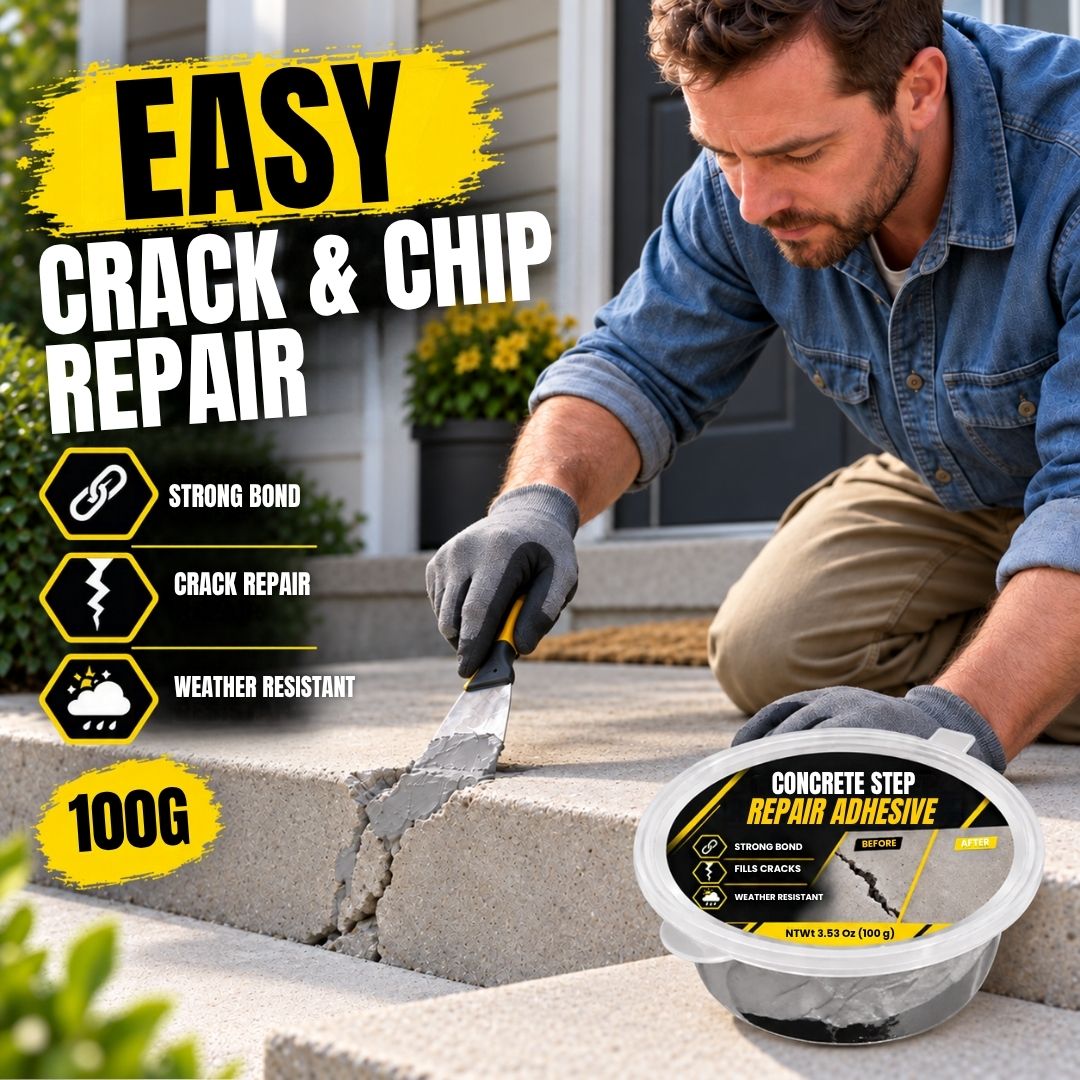 Concrete Repair Kit – Fix Cracked Steps & Damaged Surfaces Easily