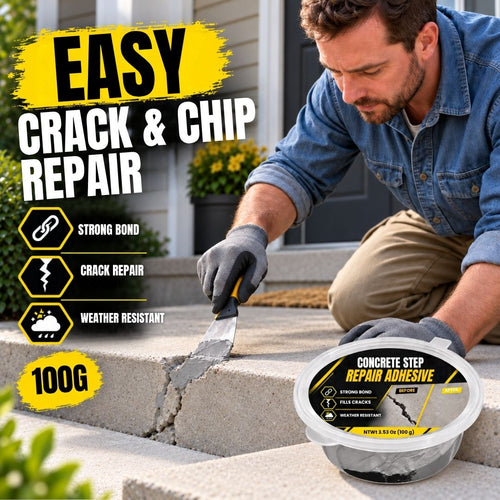 Concrete Repair Kit – Fix Cracked Steps & Damaged Surfaces Easily