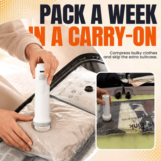 Portable Vacuum Storage Bags for Travel & Home