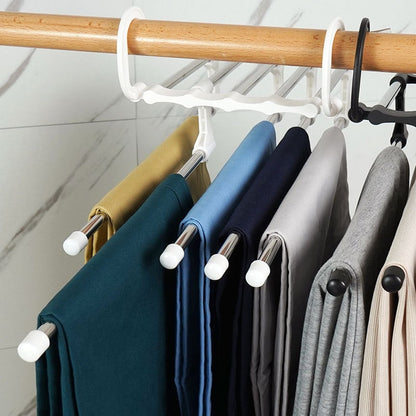 5-in-1 Space Saver Hangers – Maximize Closet Space Instantly