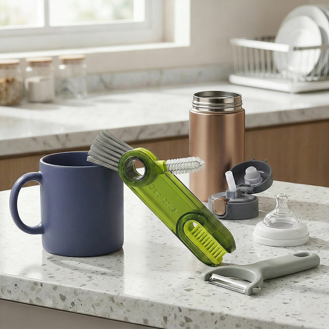 3 in 1 Cup Lid Gap Cleaning Brush