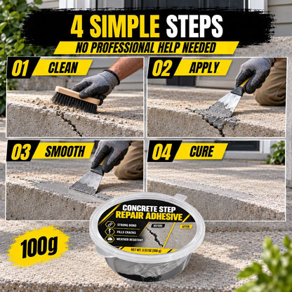 Concrete Repair Kit – Fix Cracked Steps & Damaged Surfaces Easily