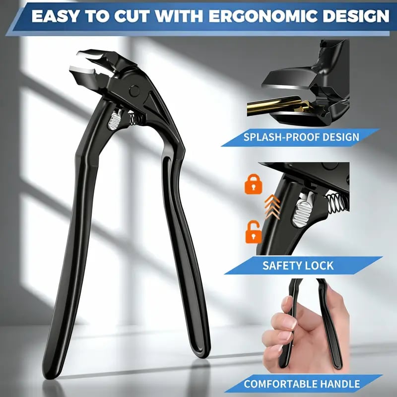 ✂️ Black Curved Nail Clipper — Cuts Thick & Fungal Nails With Half the Effort