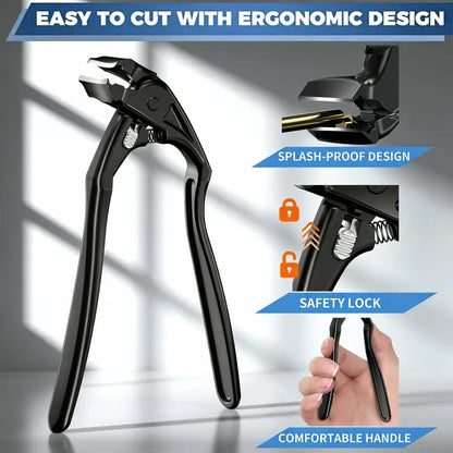 ✂️ Black Curved Nail Clipper — Cuts Thick & Fungal Nails With Half the Effort