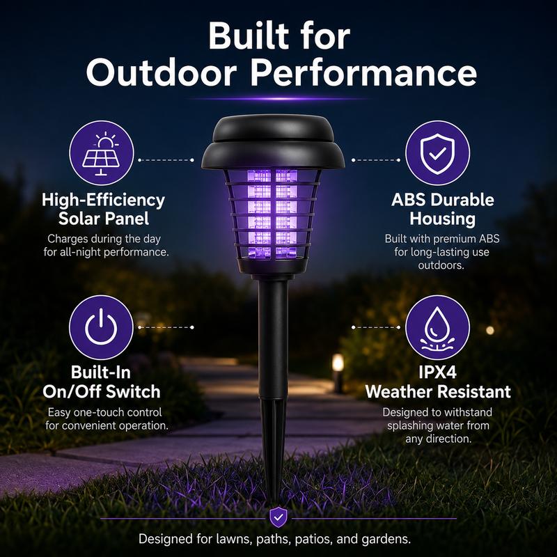 SolarGuard 2-in-1 Mosquito Zapper Lights