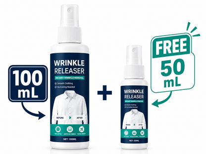 👔 Instant wrinkle release – no iron, travel-ready, static-free & fresh.
