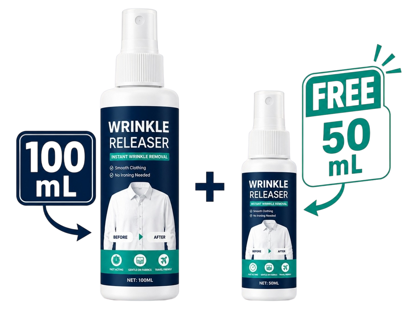 👔 Instant wrinkle release – no iron, travel-ready, static-free & fresh.