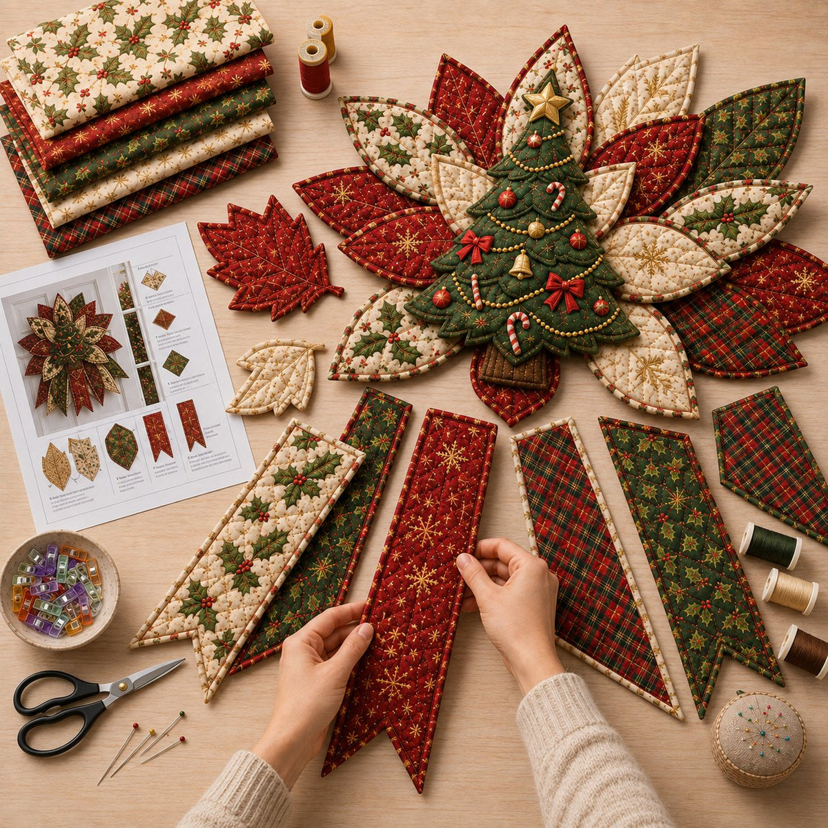 Christmas Door Hanging DIY Kit – Create Your Own Holiday Decoration