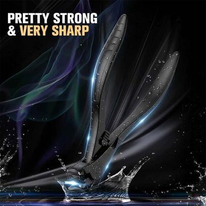 ✂️ Black Curved Nail Clipper — Cuts Thick & Fungal Nails With Half the Effort