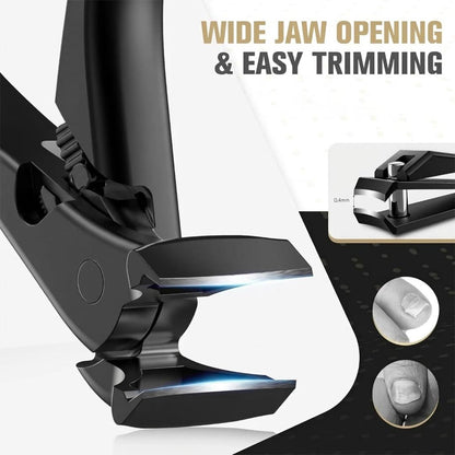 ✂️ Black Curved Nail Clipper — Cuts Thick & Fungal Nails With Half the Effort