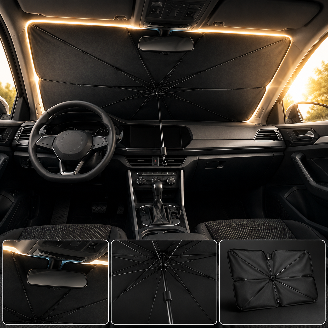 3-Second Windshield Sun Shade