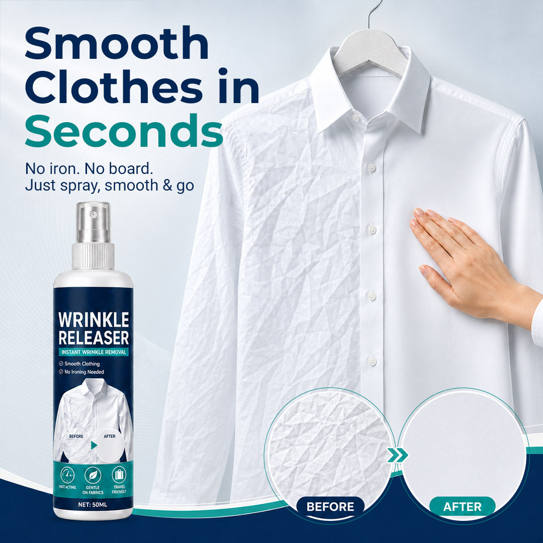 👔 Instant wrinkle release – no iron, travel-ready, static-free & fresh.