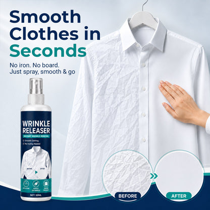 👔 Instant wrinkle release – no iron, travel-ready, static-free & fresh.