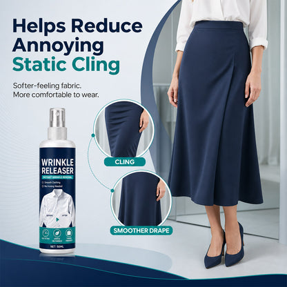 👔 Instant wrinkle release – no iron, travel-ready, static-free & fresh.