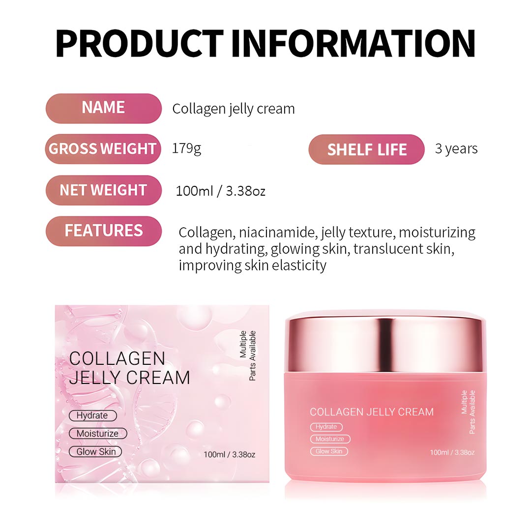 ✨Collagen Jelly Cream - Anti-Aging Face Moisturizer for Firming, Lifting & Radiant Glow