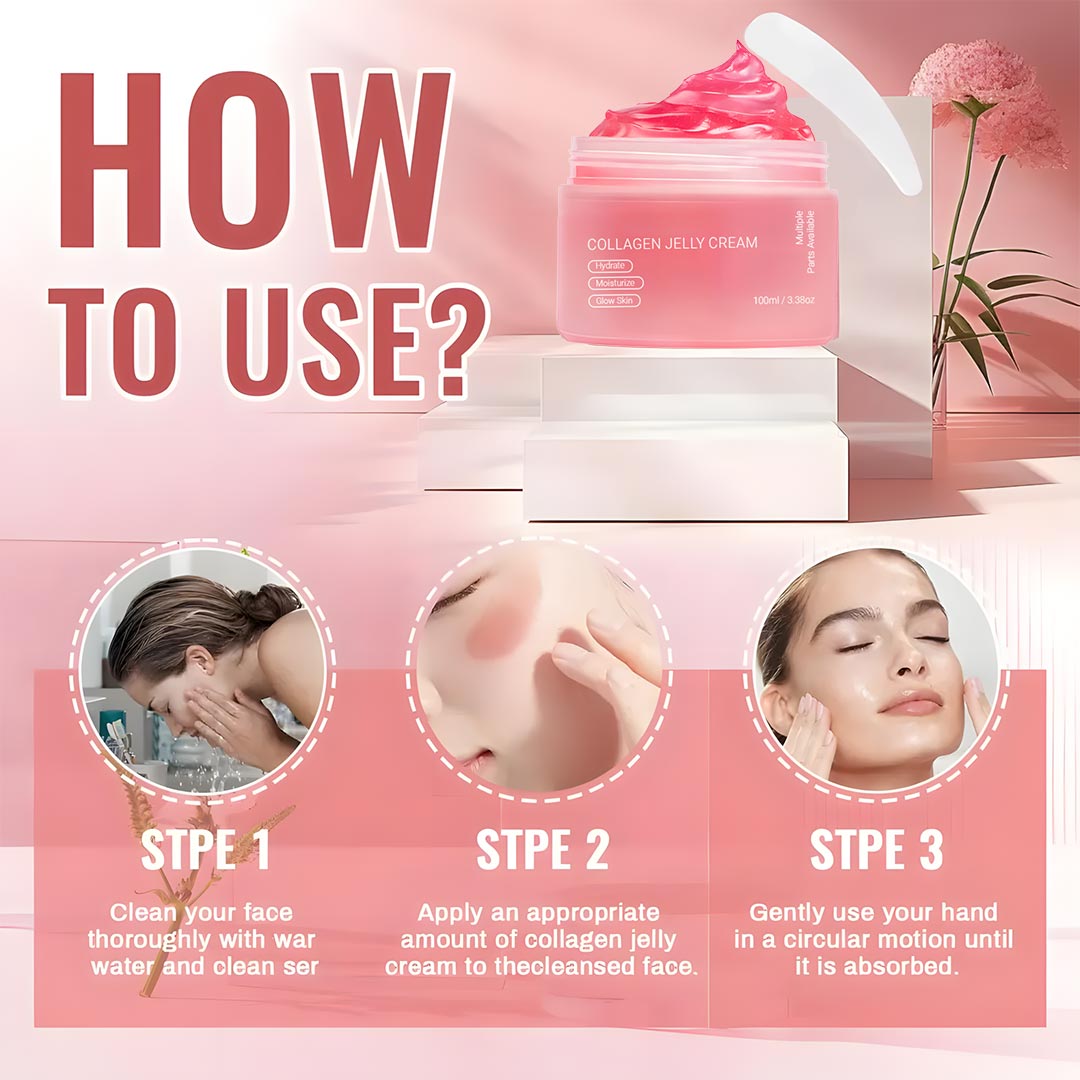 Collagen Jelly Cream - Anti-Aging Face Moisturizer for Firming, Lifting & Radiant Glow