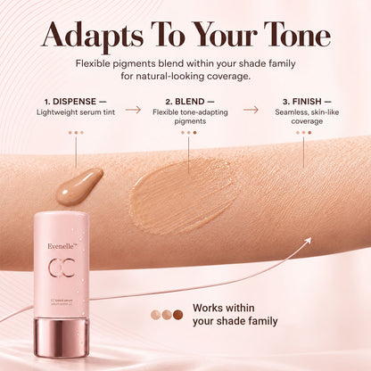 CC Tinted Serum ¨C Shade-Adaptive Coverage, 24H Hydration & Waterproof Wear