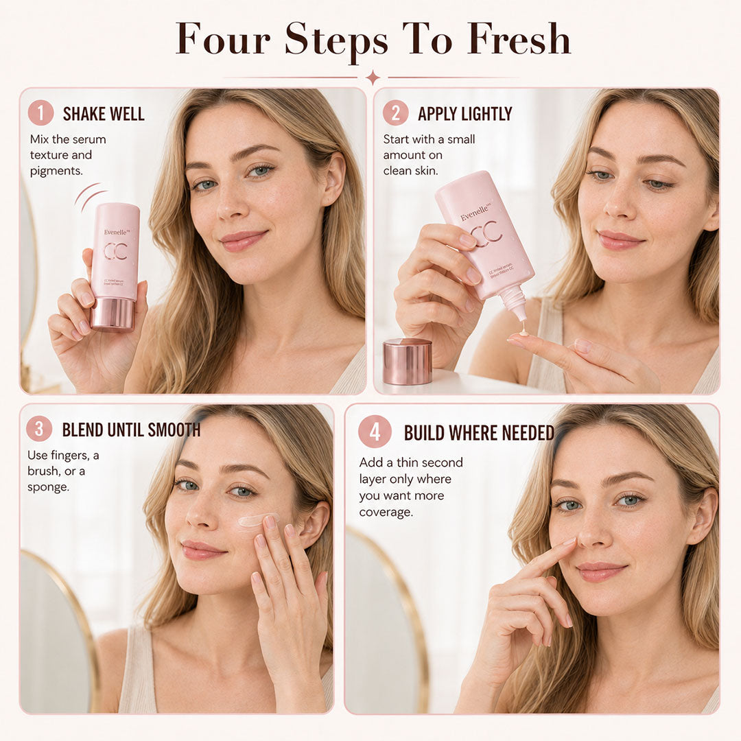 CC Tinted Serum ¨C Shade-Adaptive Coverage, 24H Hydration & Waterproof Wear