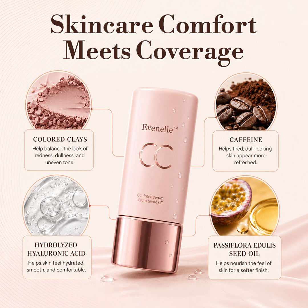 CC Tinted Serum ¨C Shade-Adaptive Coverage, 24H Hydration & Waterproof Wear