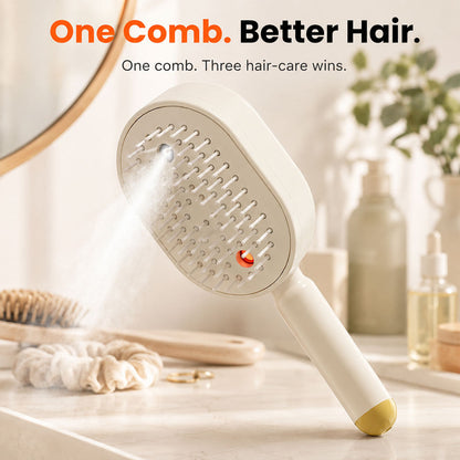 3-in-1 Frizz-Control Detangling Brush