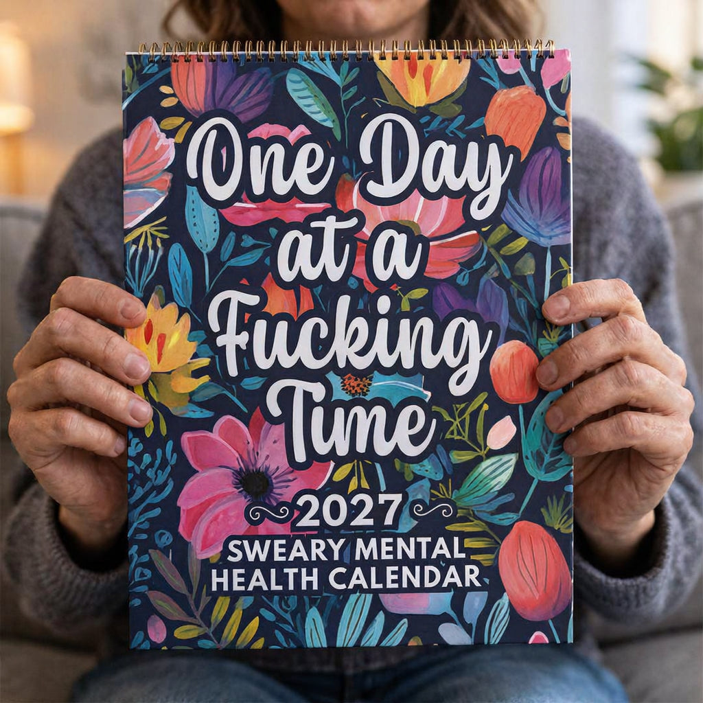 📅 2027 Funny Swear Word "Fuck It" Floral Calendar - Perfect for Home Decor & Gift Ideas