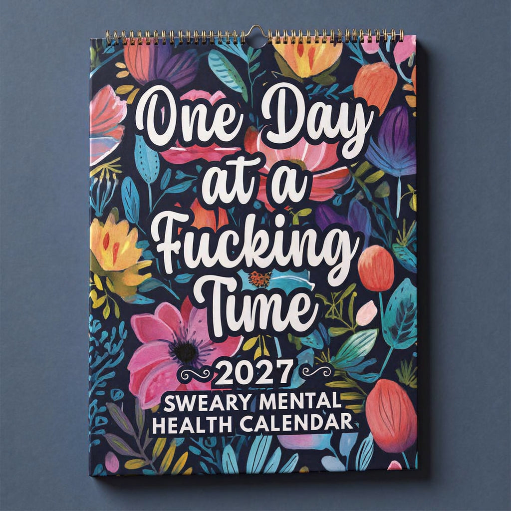 📅 2027 Funny Swear Word "Fuck It" Floral Calendar - Perfect for Home Decor & Gift Ideas