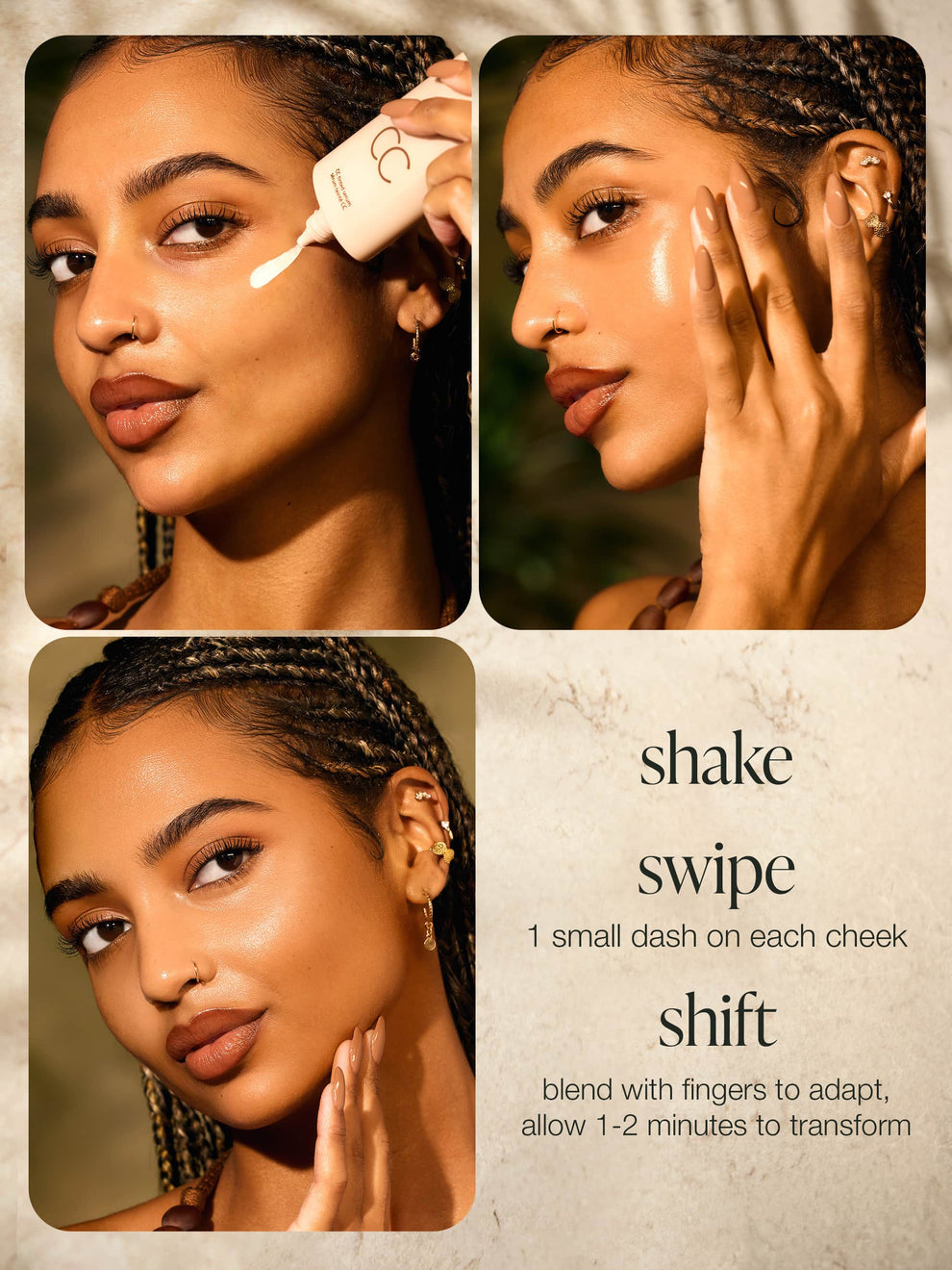 CC Tinted Serum ¨C Shade-Adaptive Coverage, 24H Hydration & Waterproof Wear