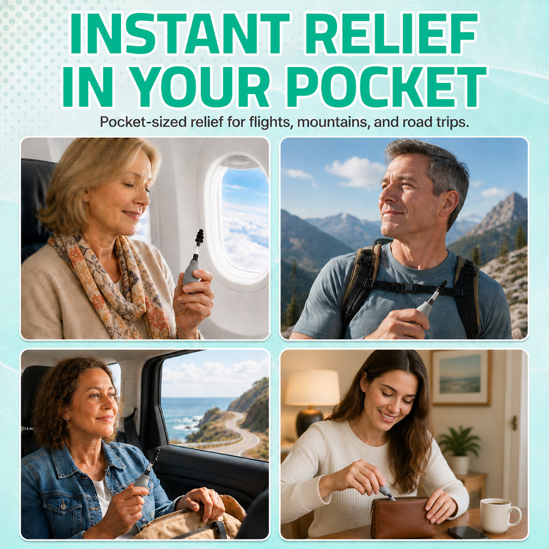 ODEIUN™ Ear Pressure & Head Tension Relief Device