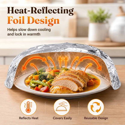 Aluminum Foil Heat-Retaining Cover — Keep Meals Hot for Hours