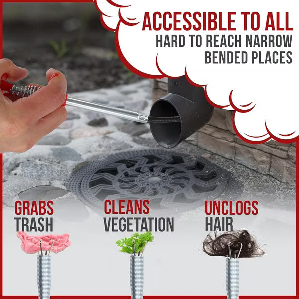 Heavy-Duty Flexible Pipe Clog Remover