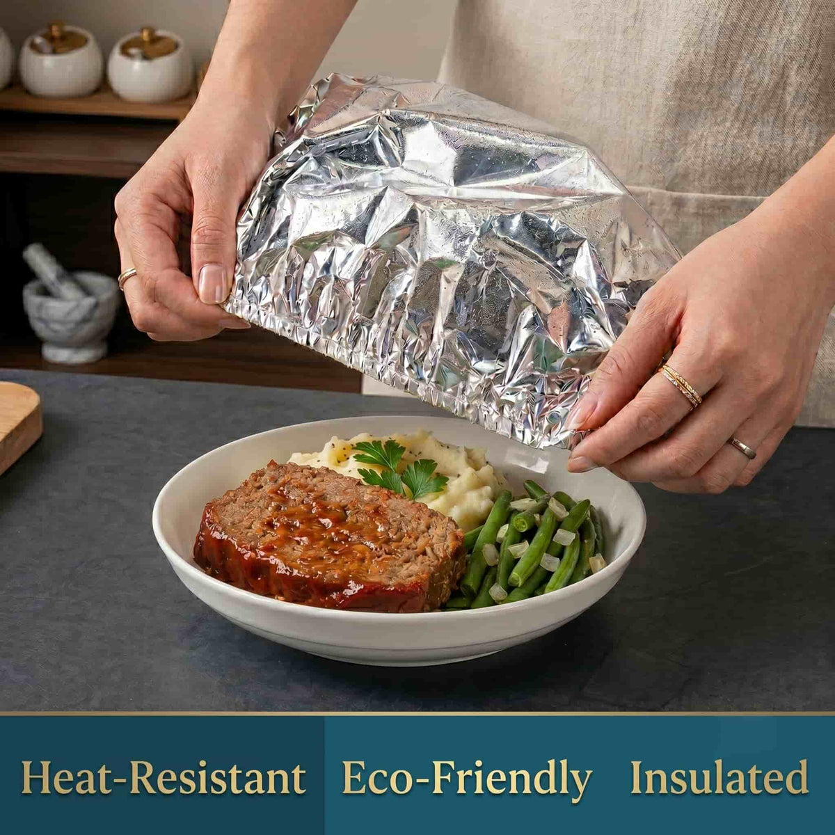 Aluminum Foil Heat-Retaining Cover — Keep Meals Hot for Hours
