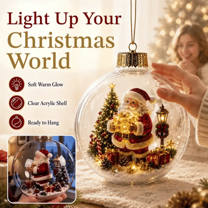 Glowing Christmas Diorama Ornament