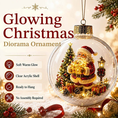 Glowing Christmas Diorama Ornament