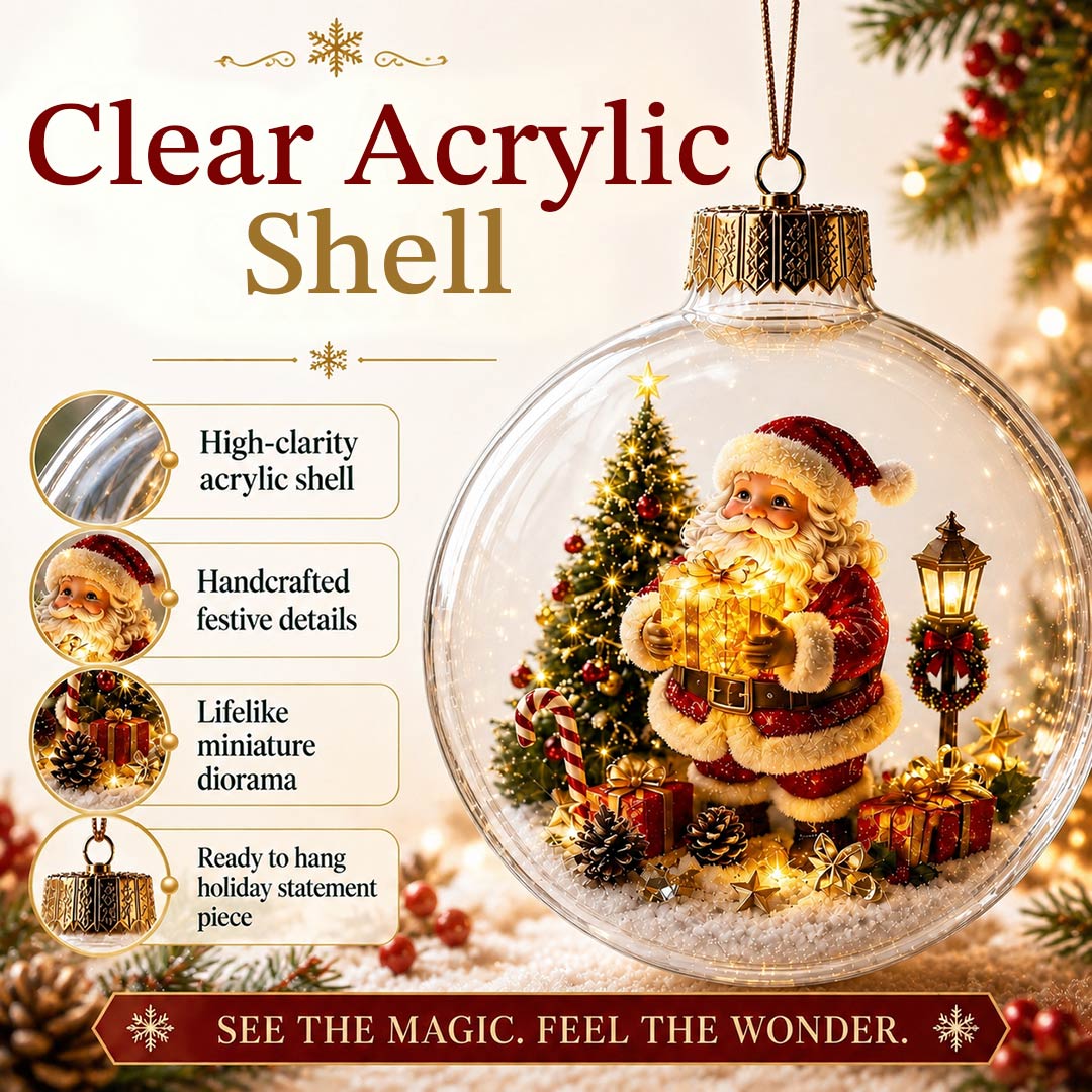 Glowing Christmas Diorama Ornament