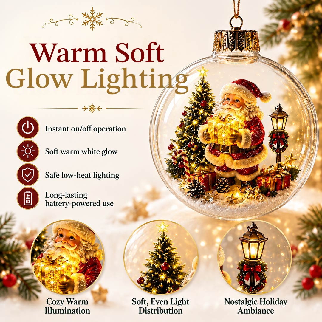 Glowing Christmas Diorama Ornament