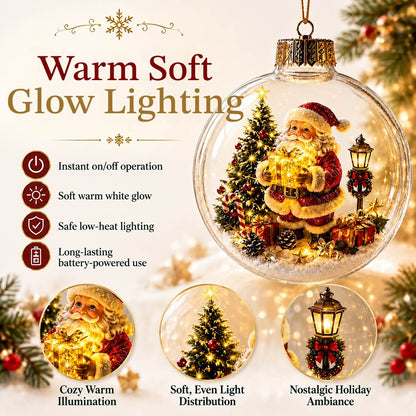 Glowing Christmas Diorama Ornament