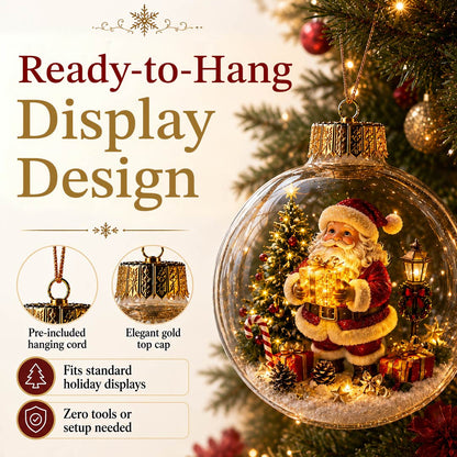 Glowing Christmas Diorama Ornament