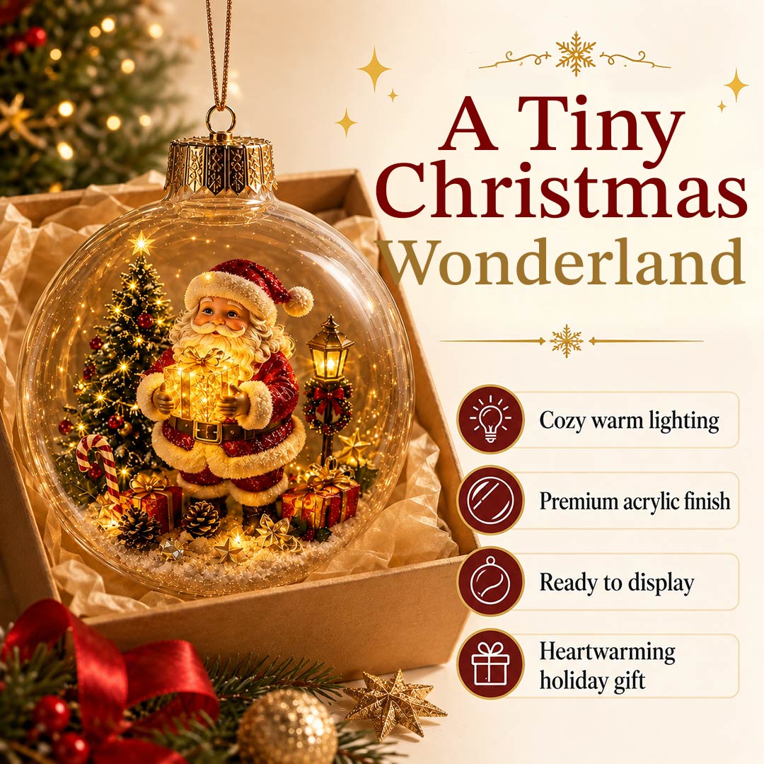 Glowing Christmas Diorama Ornament