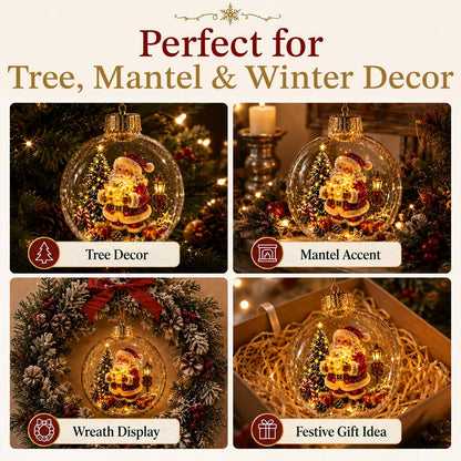 Glowing Christmas Diorama Ornament