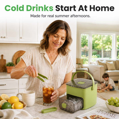 Portable One-Press Ice Maker