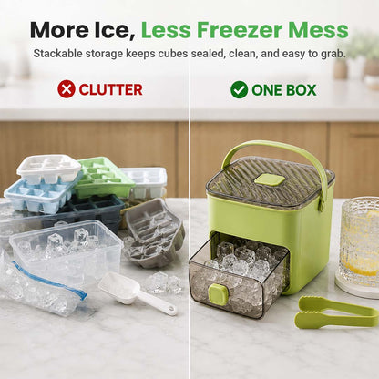 Portable One-Press Ice Maker