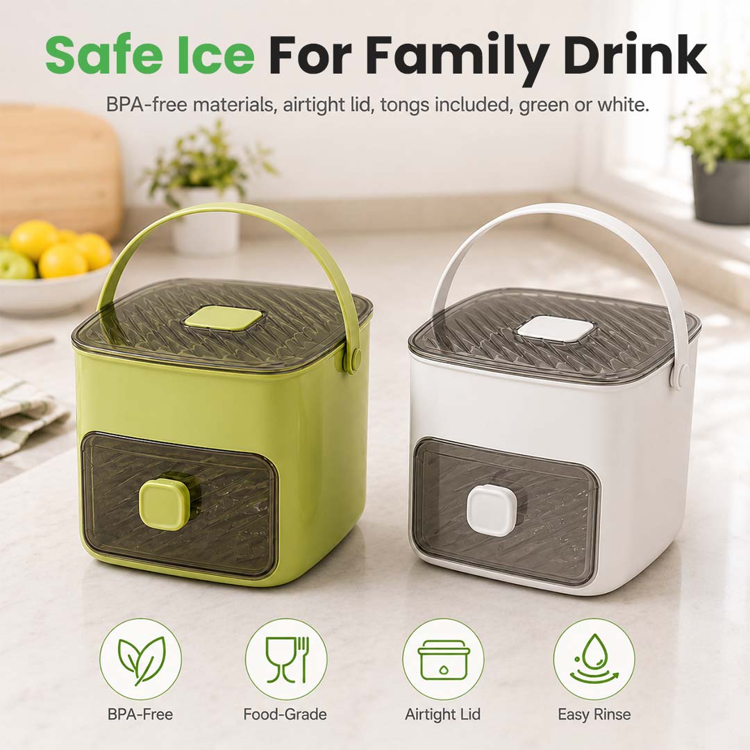 Portable One-Press Ice Maker